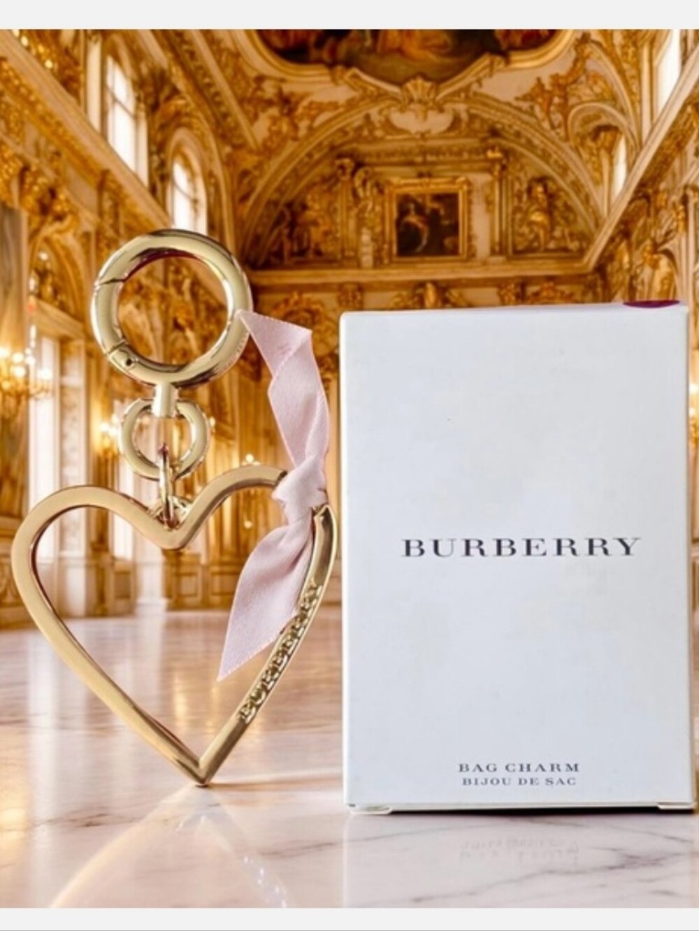 Burberry Heart Bag Charm